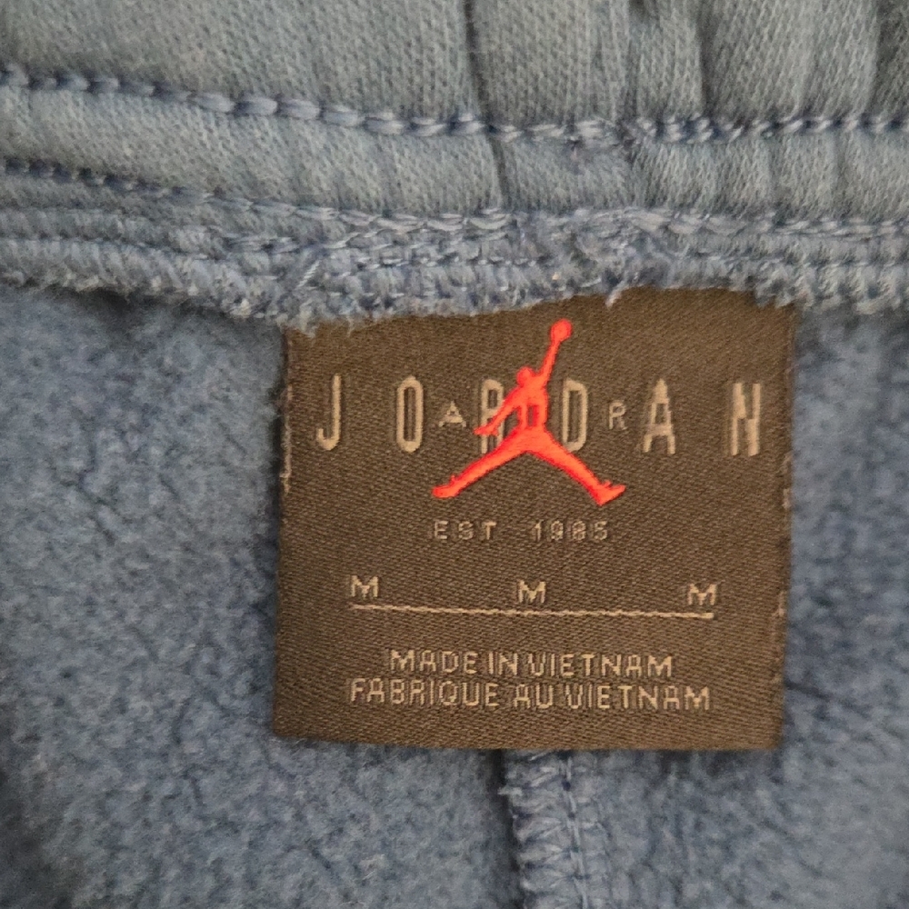 Jordan Blue Fleece Joggers with White Logo